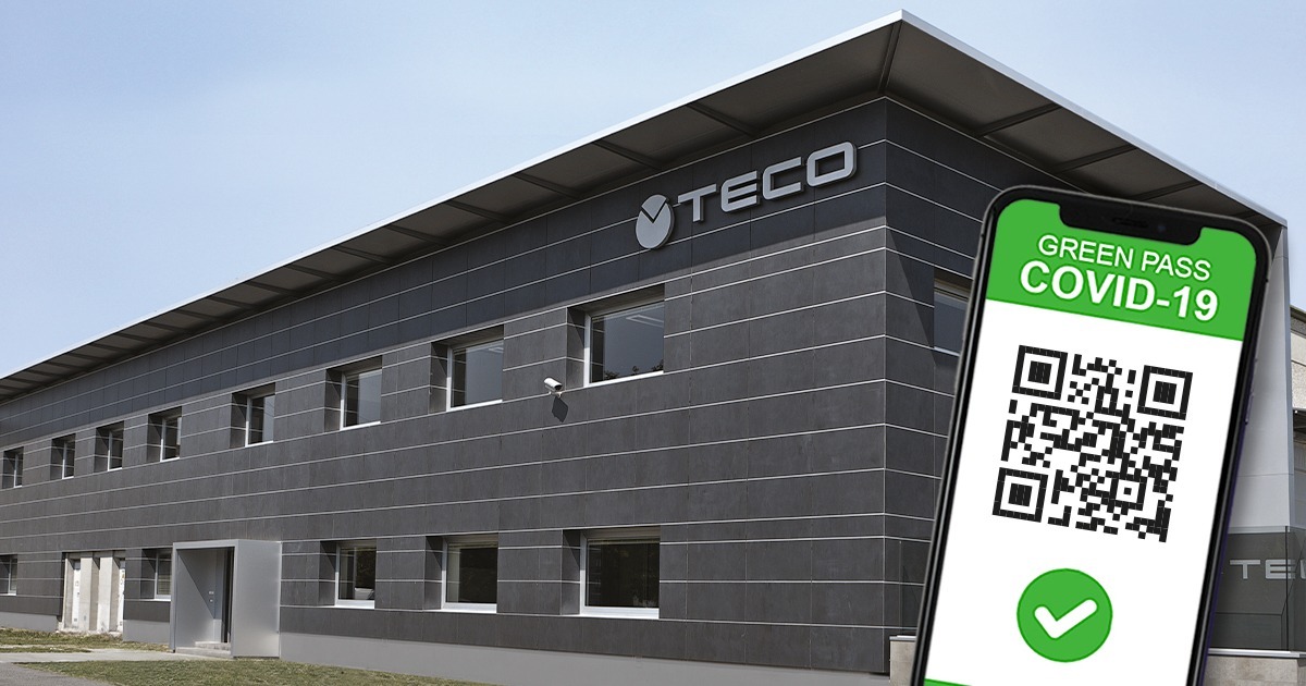 Accesso ai luoghi di lavoro di TECO SRL a partire dal 15 Ottobre 2021