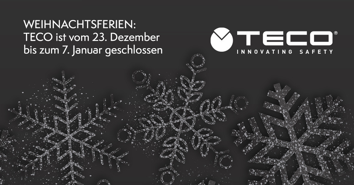 Weihnachtsferien: Teco s.r.l. bleibt vom 23. Dezember bis 7. Januar geschlossen