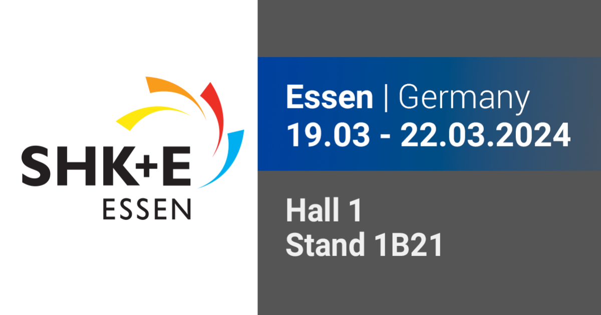 TECO alla fiera SHK+E: vi aspettiamo a Essen dal 19 al 22 marzo 2024