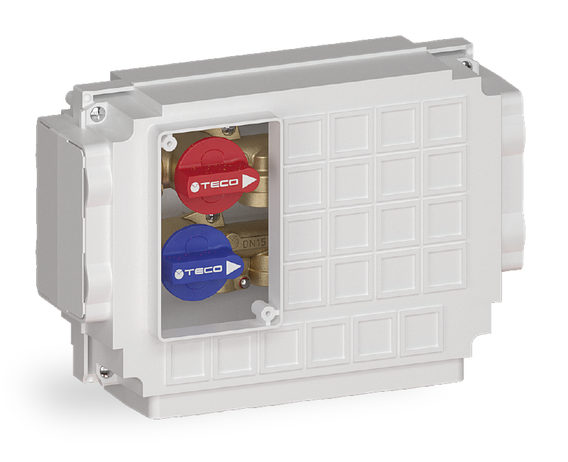 K4.2 kit collettore sanitario con intercettazione generale da incasso 