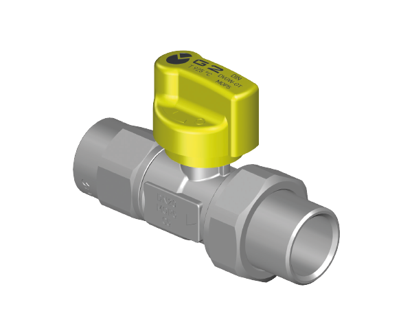 Valvole per apparecchi gas G2 valvola diritta con FIREBAG® versione filettata / raccordo filettato per apparecchi gas