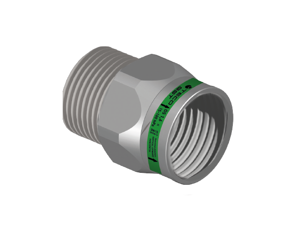 Dispositivi di sicurezza per impianti gas Raccordo GST® versione filettata maschio / femmina