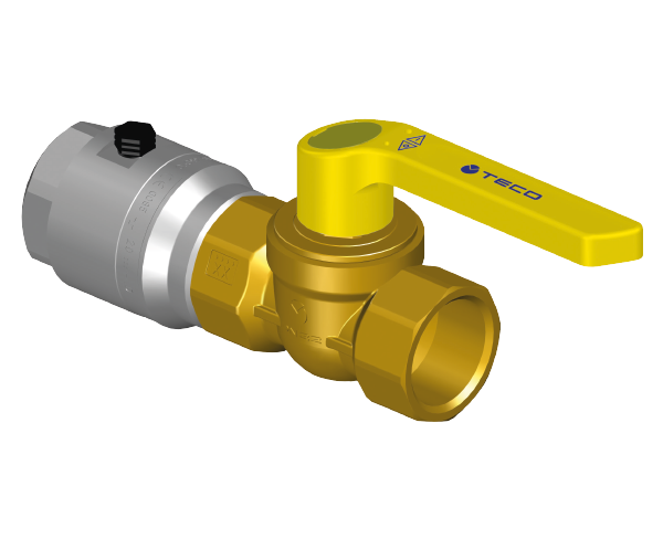 Valvole per impianto gas con dispositivo di sicurezza termica G4 Valvola diritta versione filettata F/F (DN32 - DN40 - DN50) con FIREBAG®