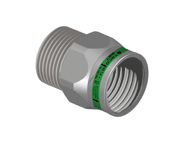 Dispositivi di sicurezza per impianti gas Raccordo GST® versione filettata maschio / femmina 