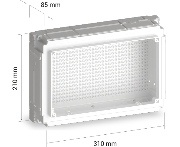 K-BLOC moduli di fissaggio TECOFIX Box da incasso TECOFIX