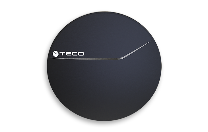Placca Teco Ultra colore Nero Soft Touch