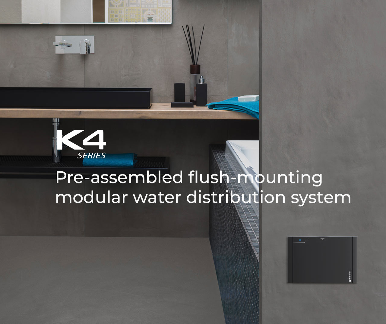 Distribution and shut-off system for domestic water systems